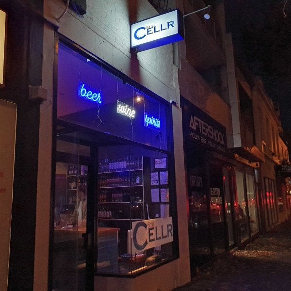 St Kilda Cellr Loves the Nightlife With Lightboxes and Neon Signage
