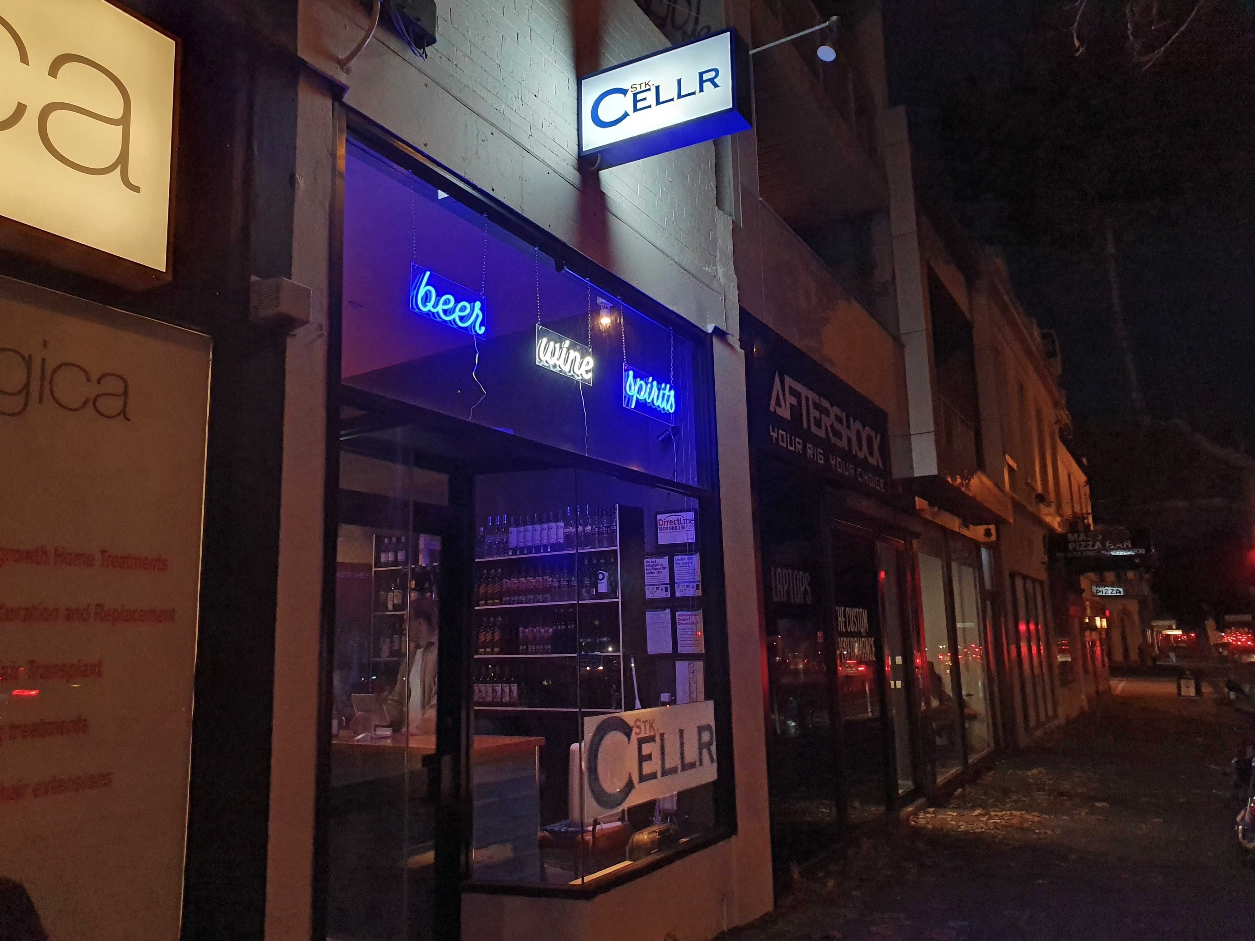 St Kilda Cellr Loves the Nightlife With Lightboxes and Neon Signage