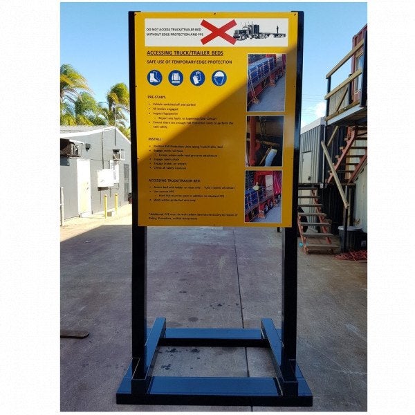 Mobile Forklift Safety Sign