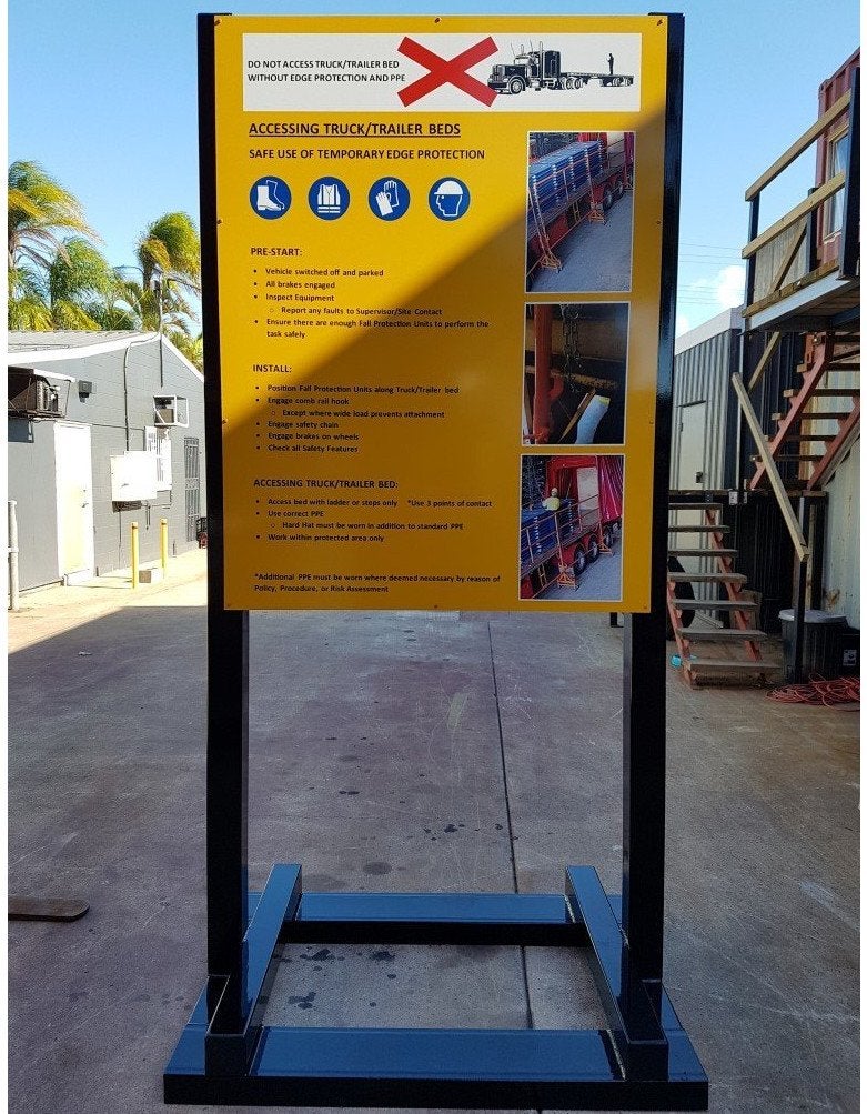 Mobile Forklift Safety Sign