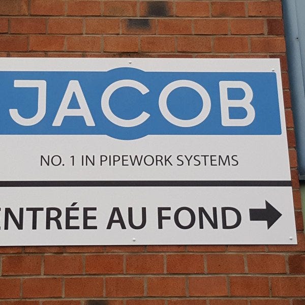 Panneau Dibon pour Jacob Dosatec
