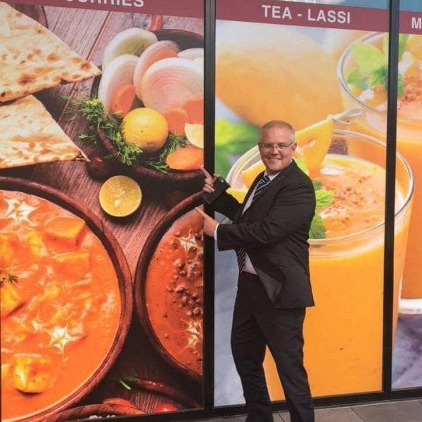 Eye catching window graphics that even the PM Likes