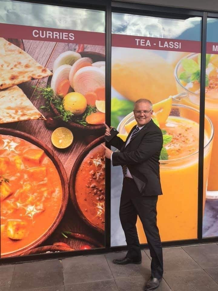 Eye catching window graphics that even the PM Likes