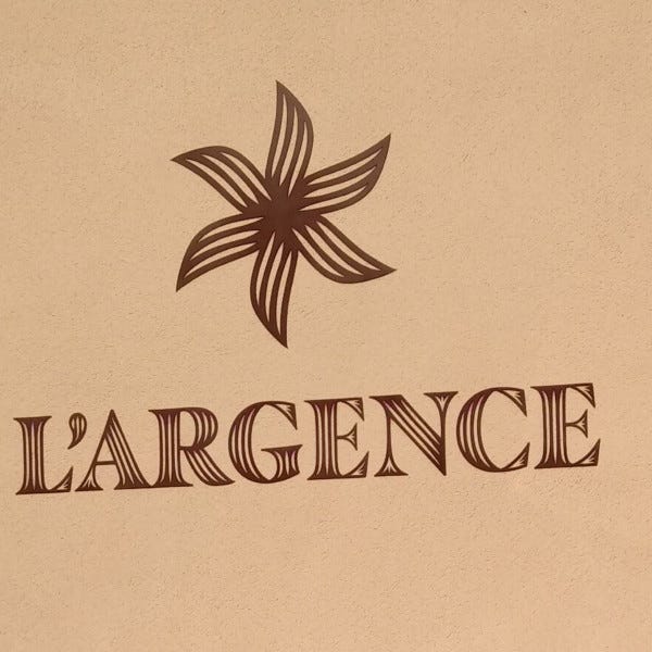 Lettres en aluminium plaquées L'argence
