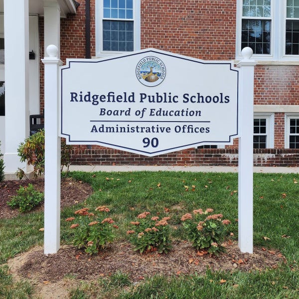 Ridgefield Public Schools sign