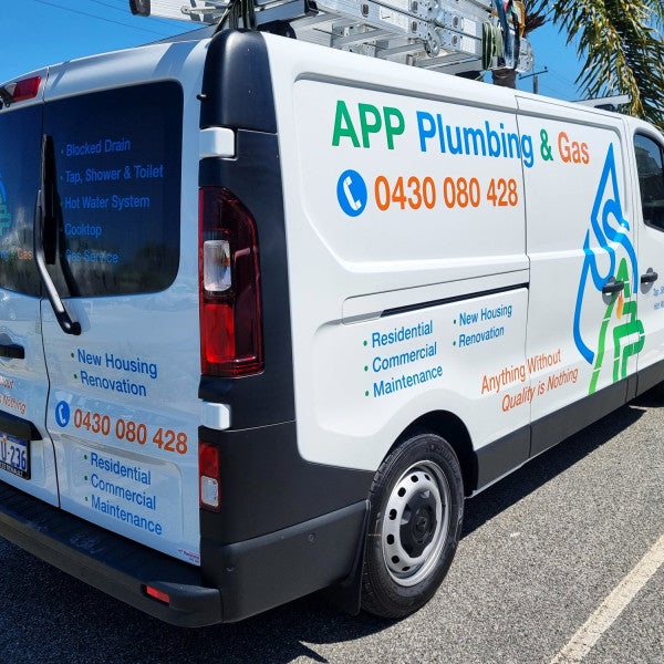 APP Plumbing Van Graphics