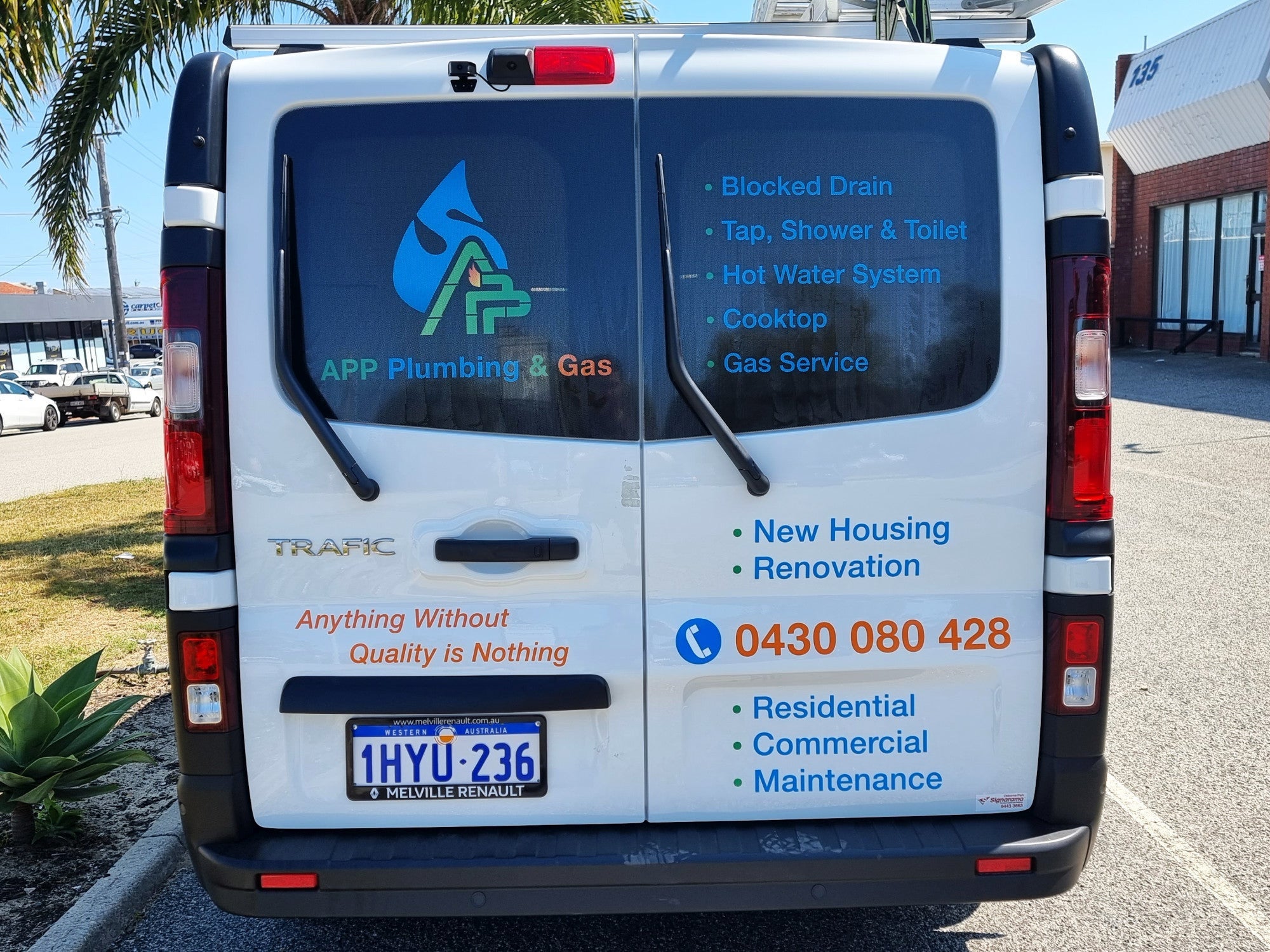APP Plumbing Van Graphics