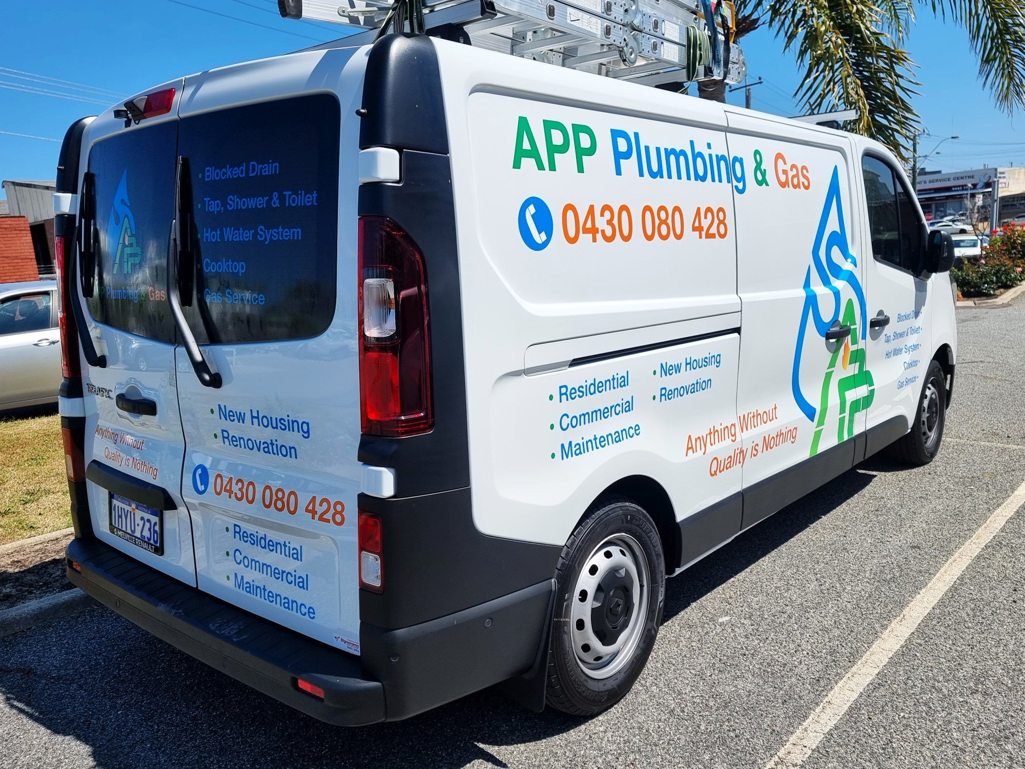 APP Plumbing Van Graphics