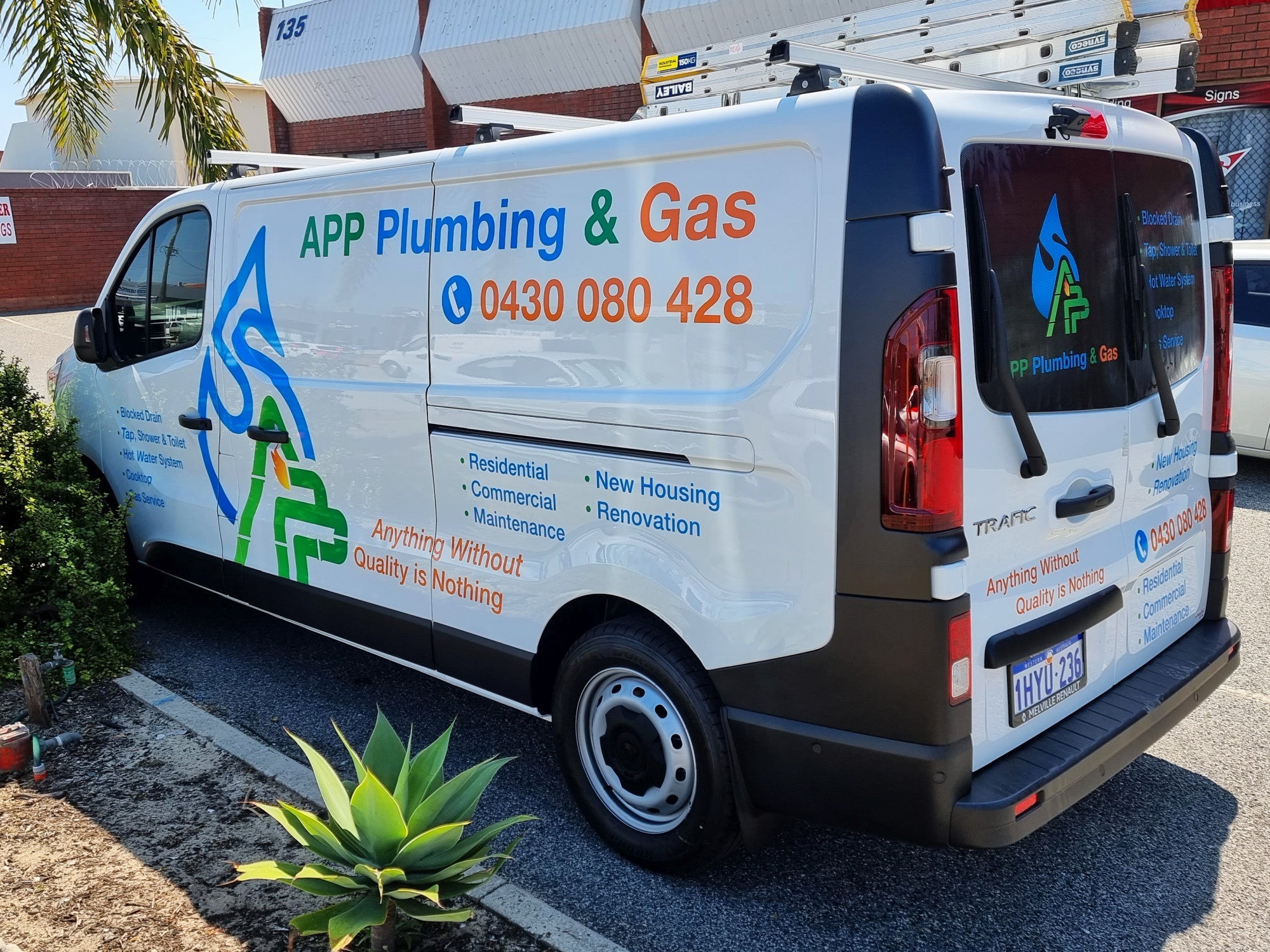 APP Plumbing Van Graphics