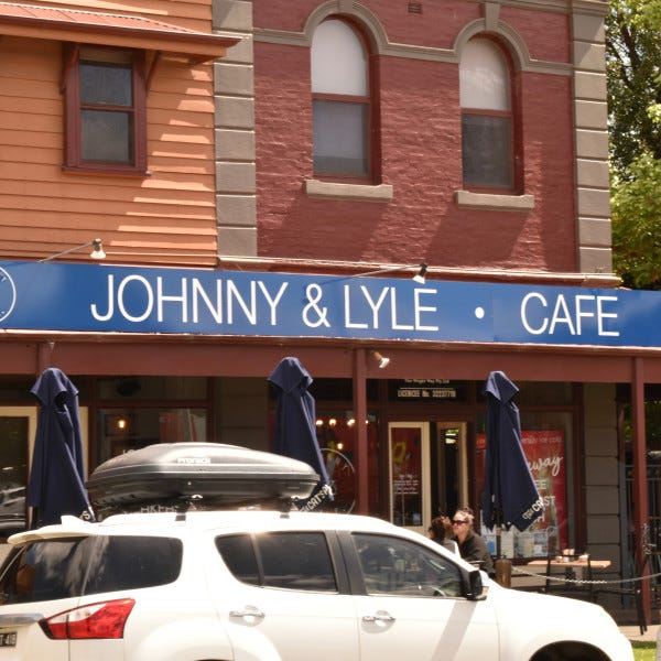 Johnny and Lyle Echuca Cafe Fascia Outdoor Signage Large Installation