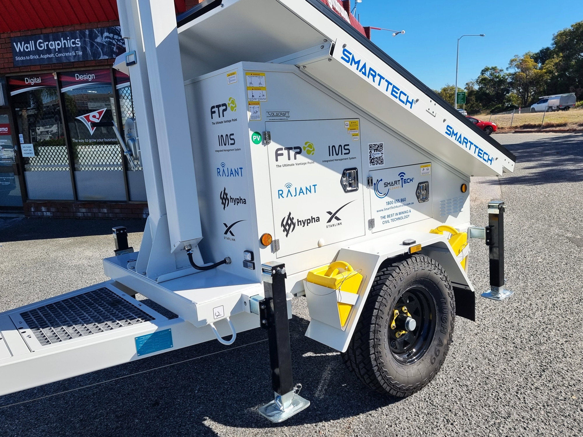 SmartTech Australia Comms Trailer Graphics