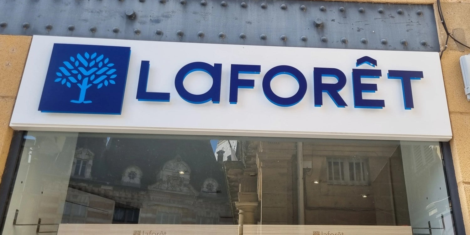 Lettres rétro éclairées