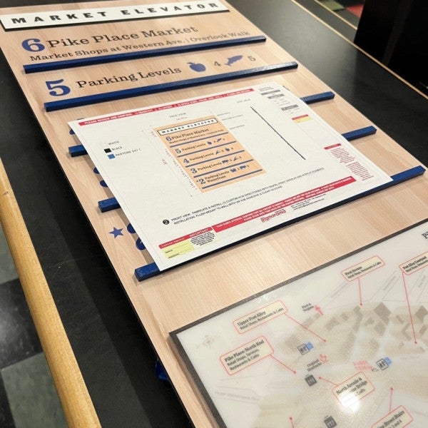 New Wayfinding Signs for Pike Place Market, Seattle