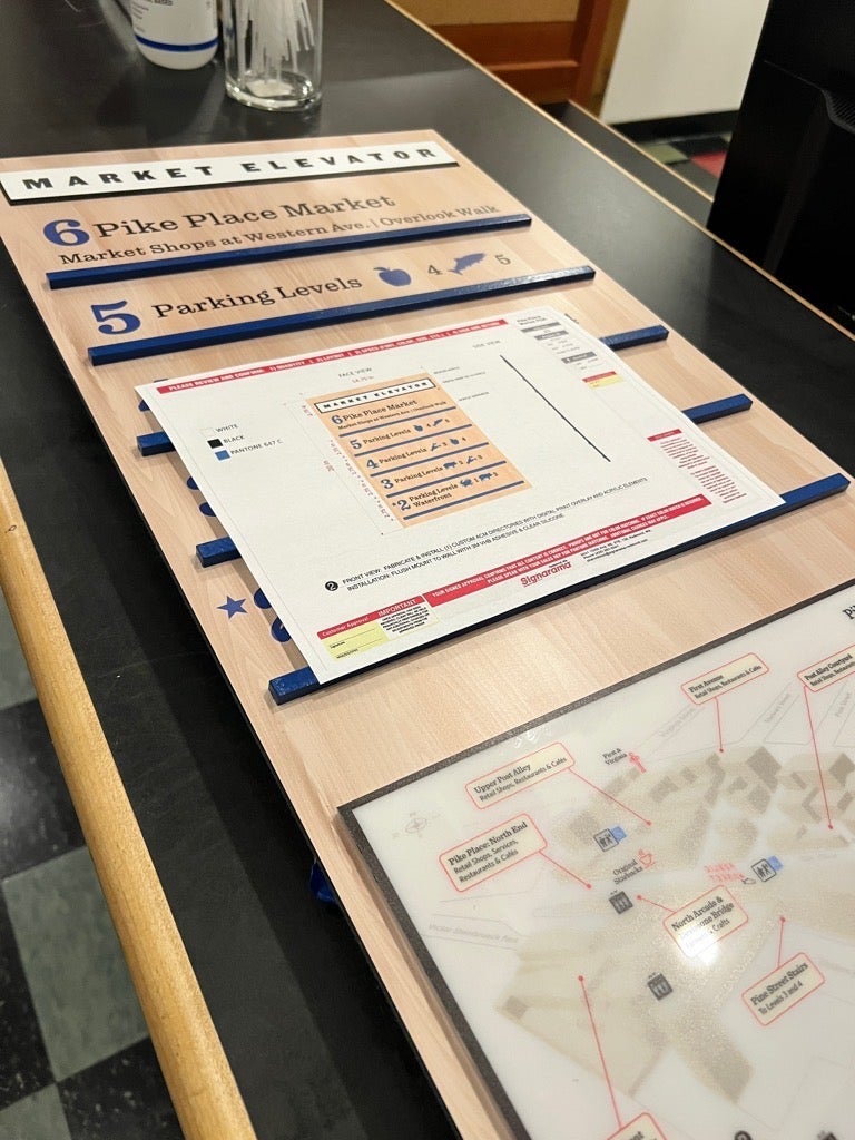 New Wayfinding Signs for Pike Place Market, Seattle