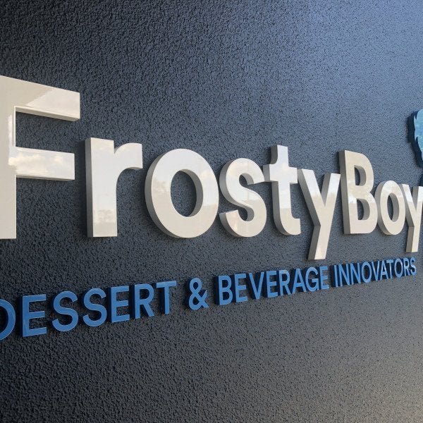 Frosty Boy - 3D External Reception Sign