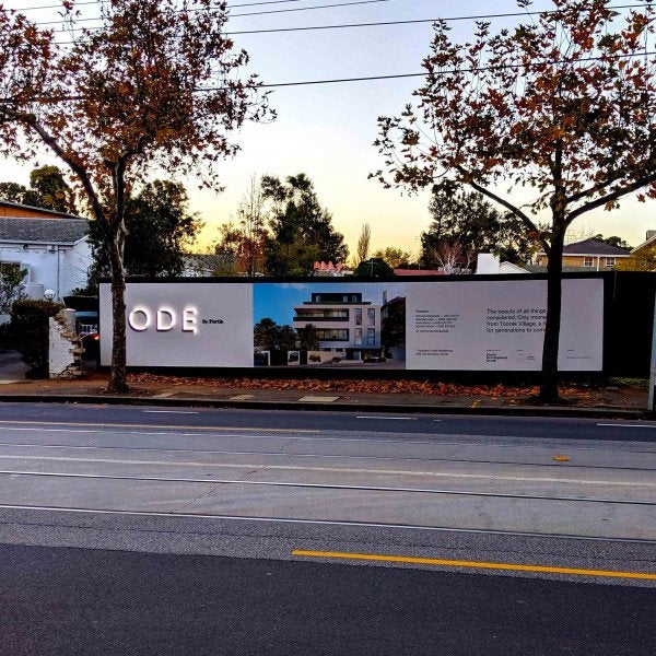 Illuminated Sign Addition to the Fortis ODE Hoarding Banner