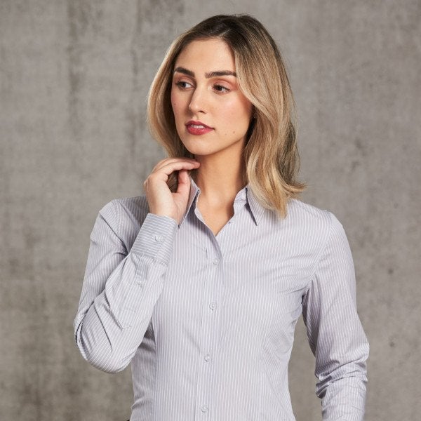 Custom Ticking Strip Long Sleeve Shirt