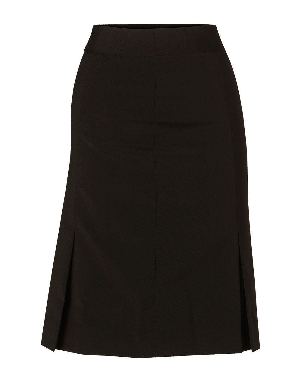 Women's Wool Blend Stretch Pleated Skirt