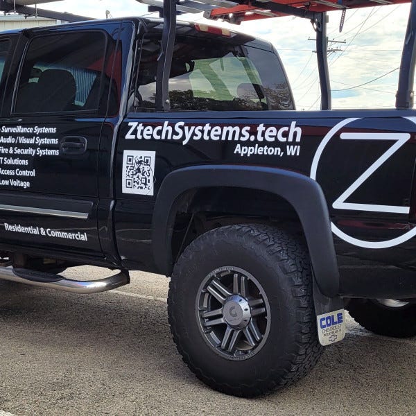 Ztechsystems Cut Vinyl Graphics_ Driver Side Rear Angle