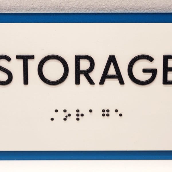 Faith Excellerate ADA Storage Sign _ Photo 1