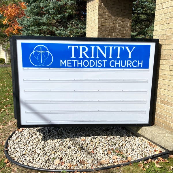 Trinity Methodist Church Changeable Copy Sign Photo 2