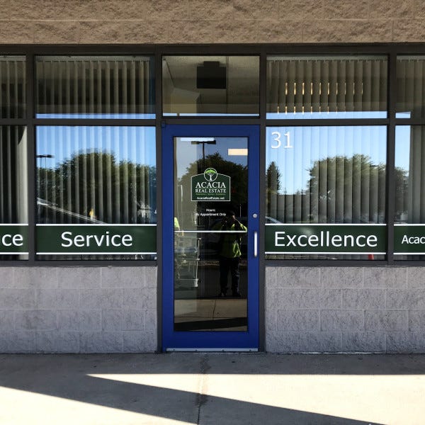 Acacia Real Estate Window Graphics