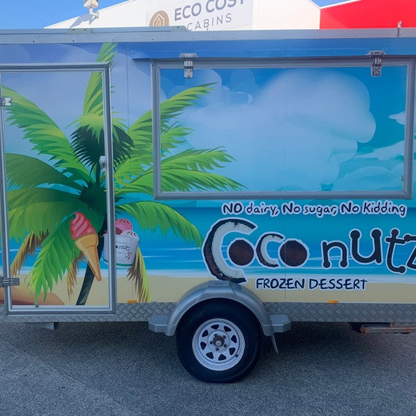 Coconutz Ice Cream Trailer Graphics