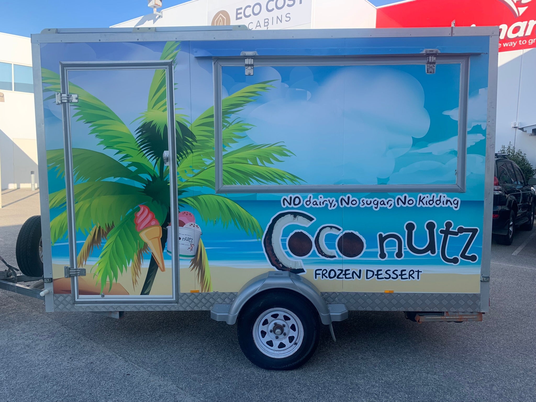 Coconutz Ice Cream Trailer Graphics