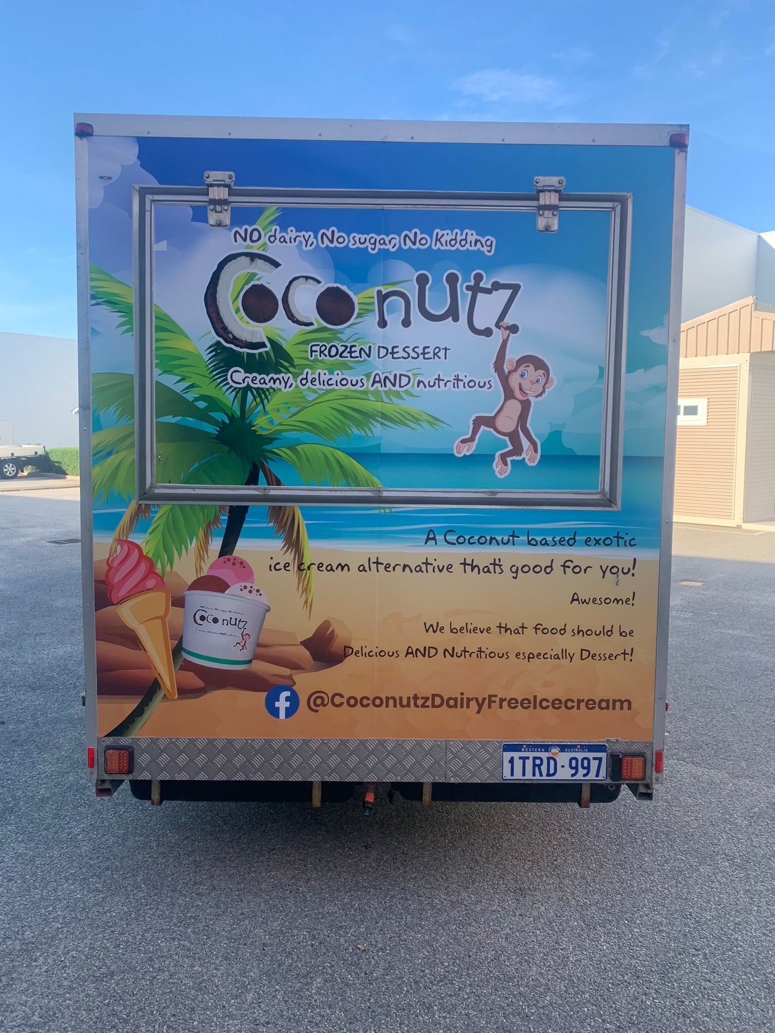 Coconutz Ice Cream Trailer Graphics