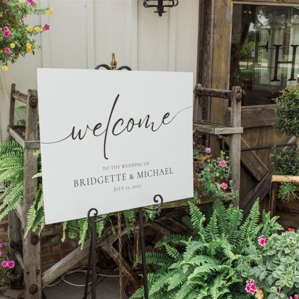 Wedding Welcome Sign