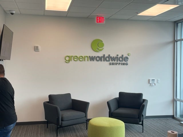 Indoor signs for Green world wide in Oak Creek WI 53154