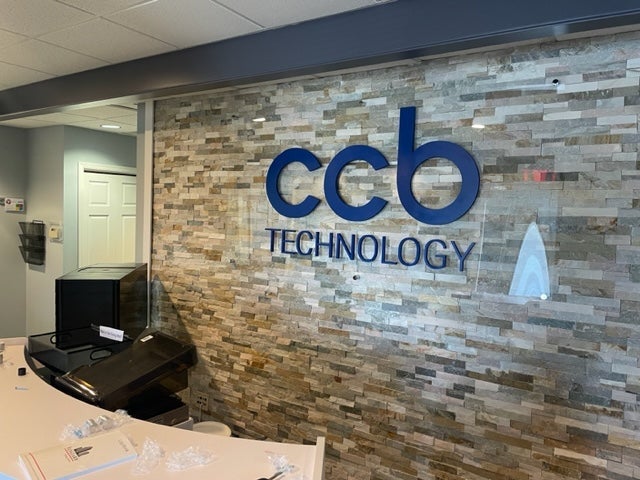Indoor Signage for CCB TECHNOLOGY in Mt Pleasant, WI 53406