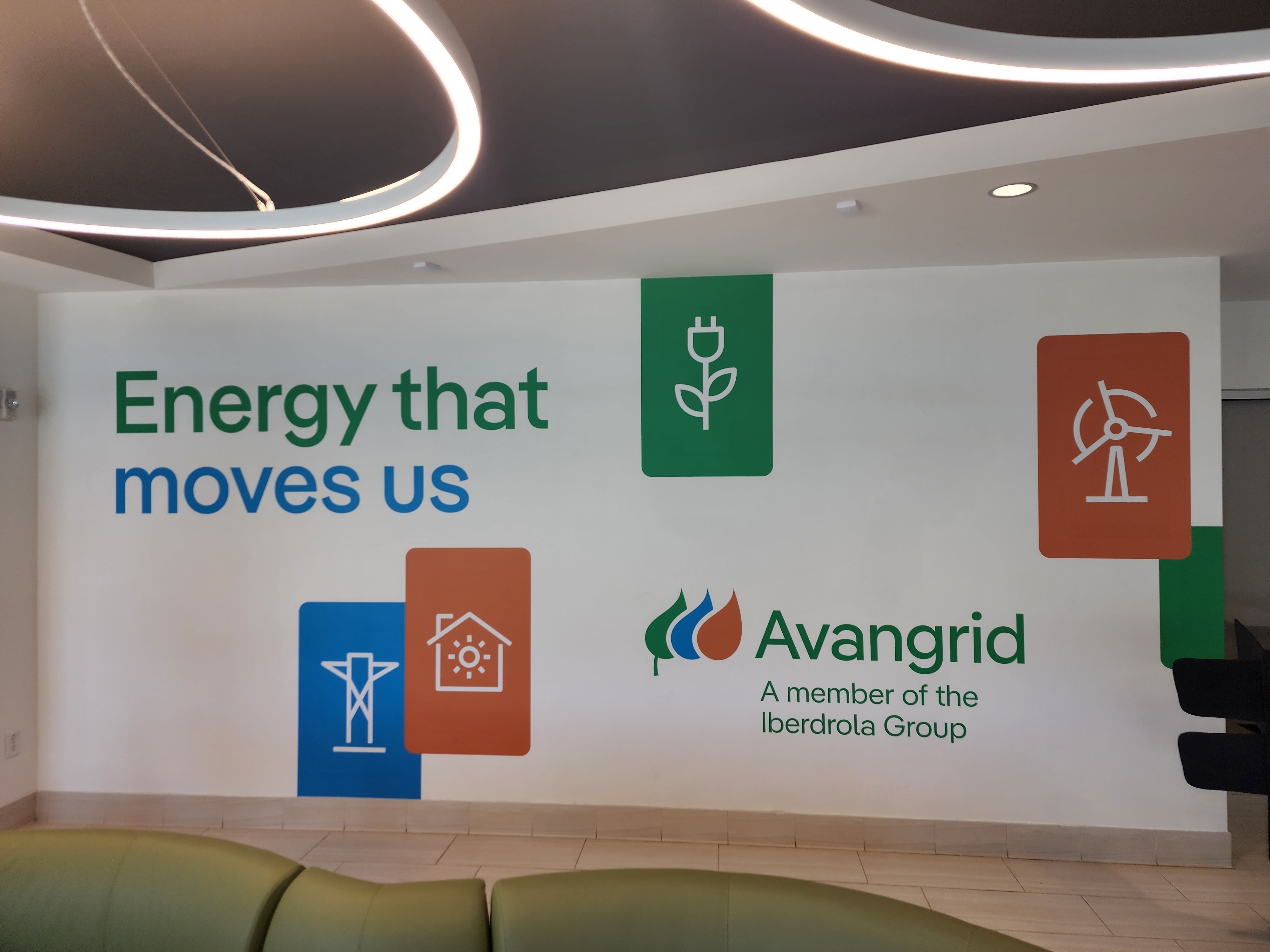 Avangrid Interior Signage  Brand Identity Update
