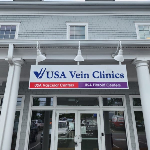 USA Vein Clinics - Tube Frame Acrylic Letters