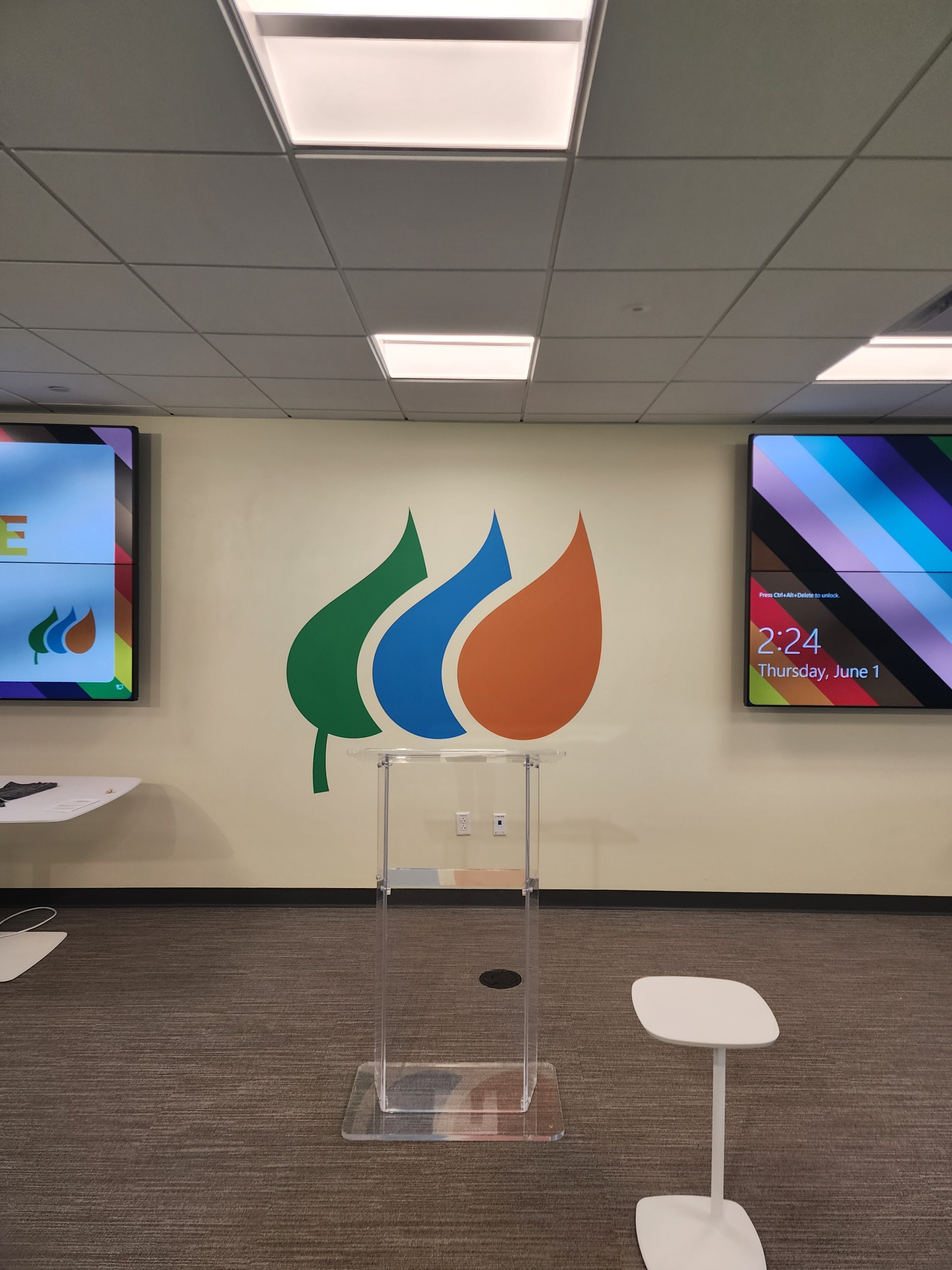 Avangrid Interior Signage  Brand Identity Update