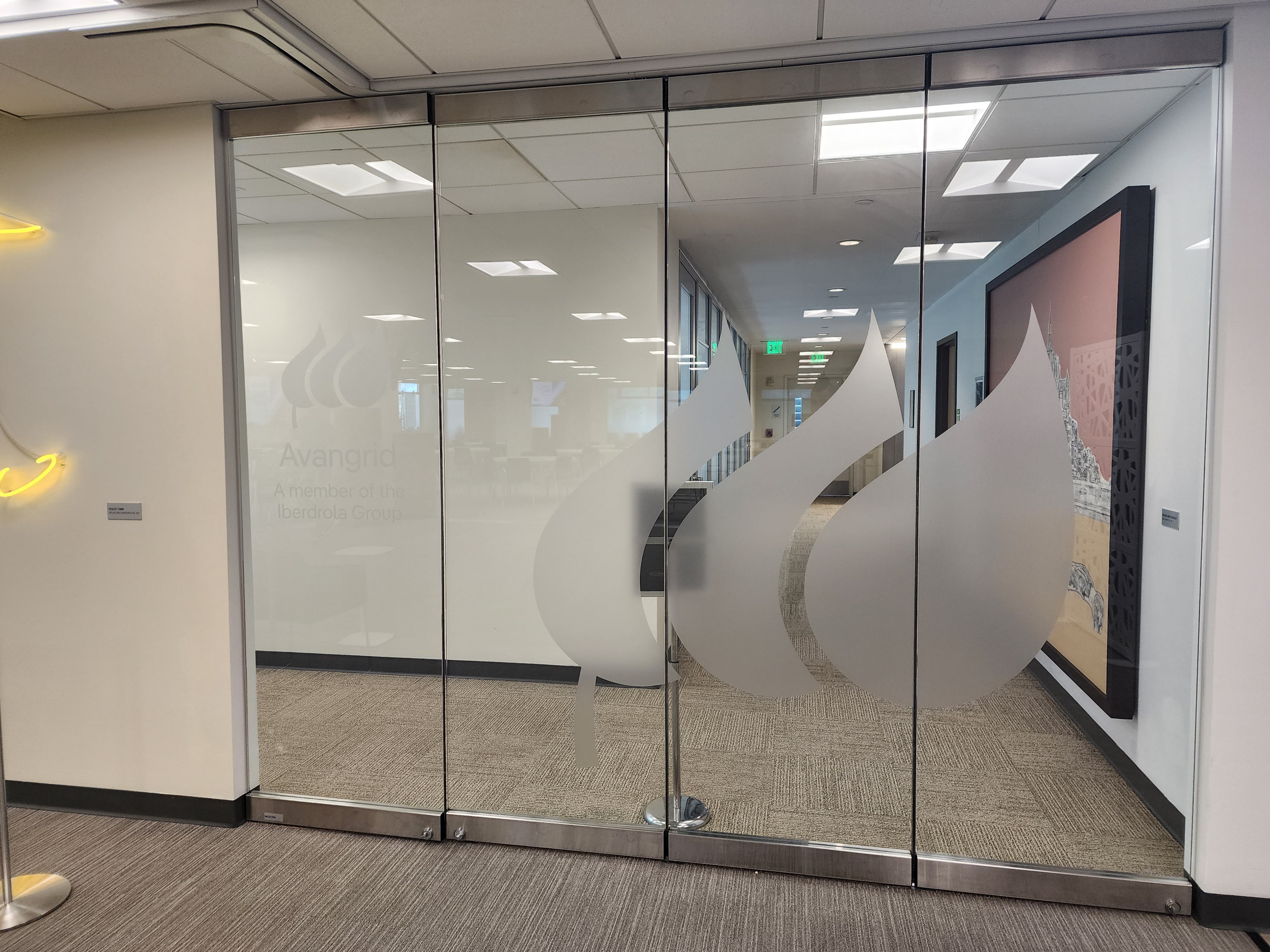Avangrid Interior Signage  Brand Identity Update