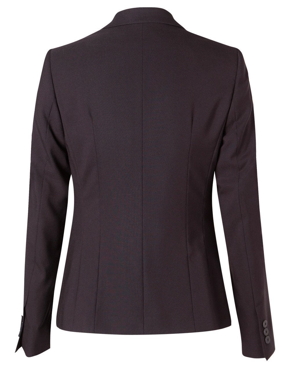 Poly/Viscose One Button Cropped Jacket