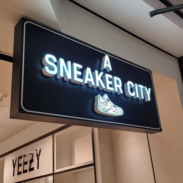 Custom Business Sign on Storefront