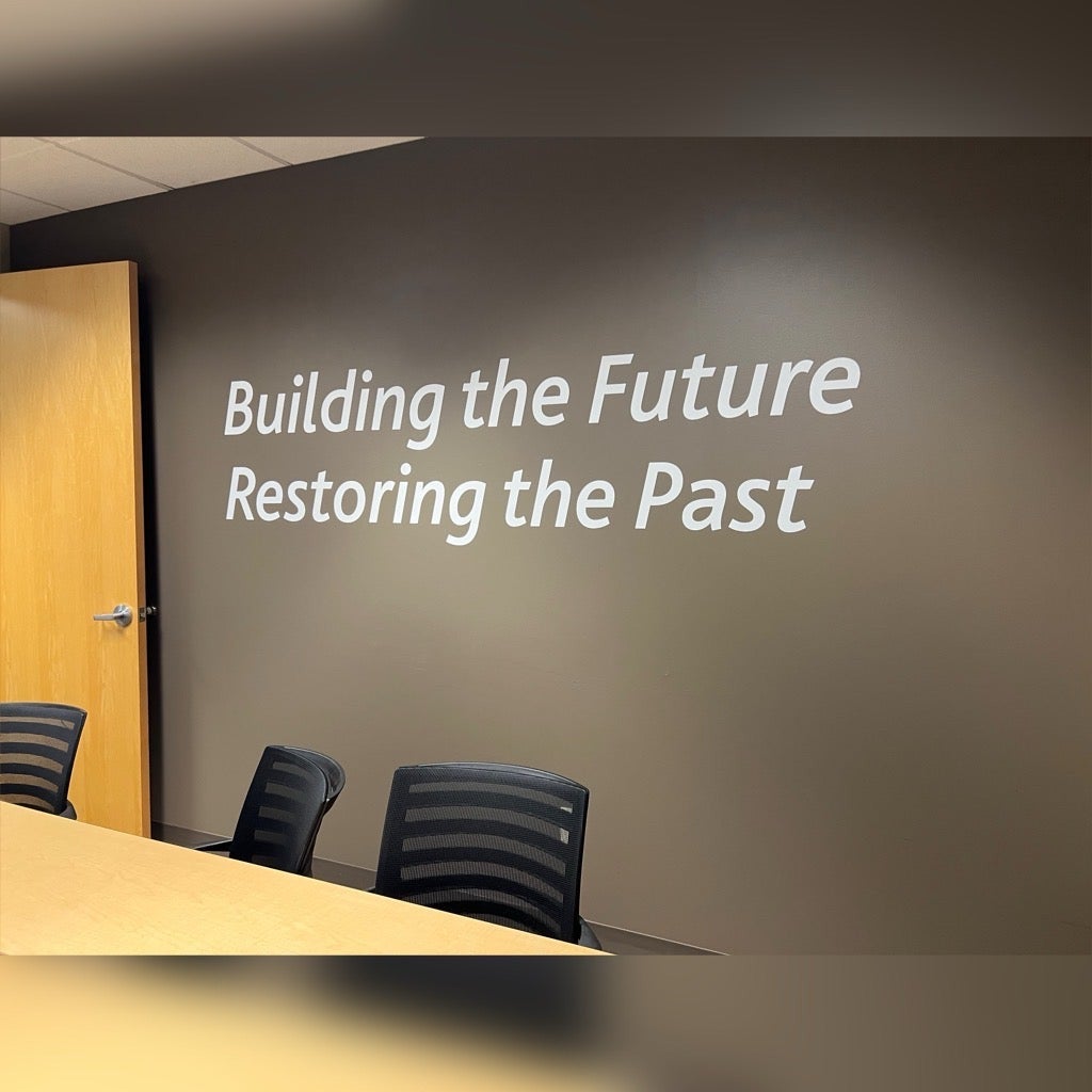 Walls can talk? It can do more!! Wall graphics for Golden Coast Construction, Renton, WA