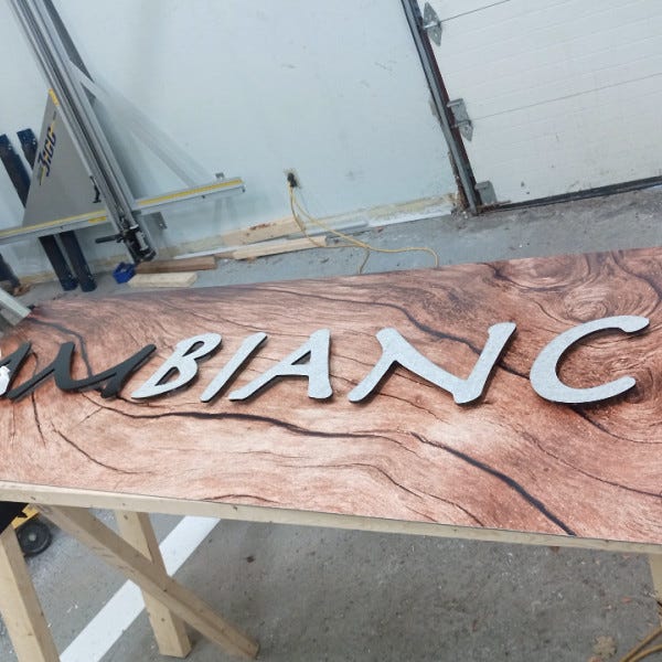 making alupanel dimensional letter sign