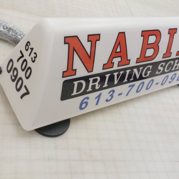 Airfin car topper for driving schools