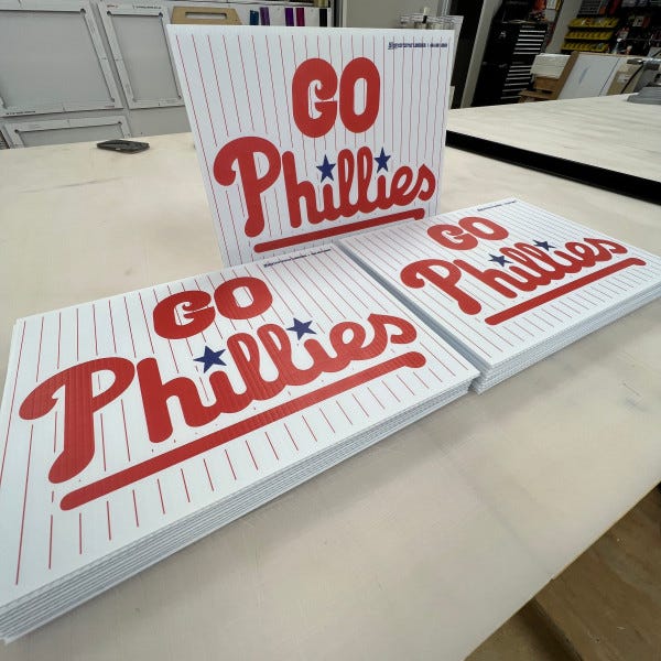 Phillies coro sign