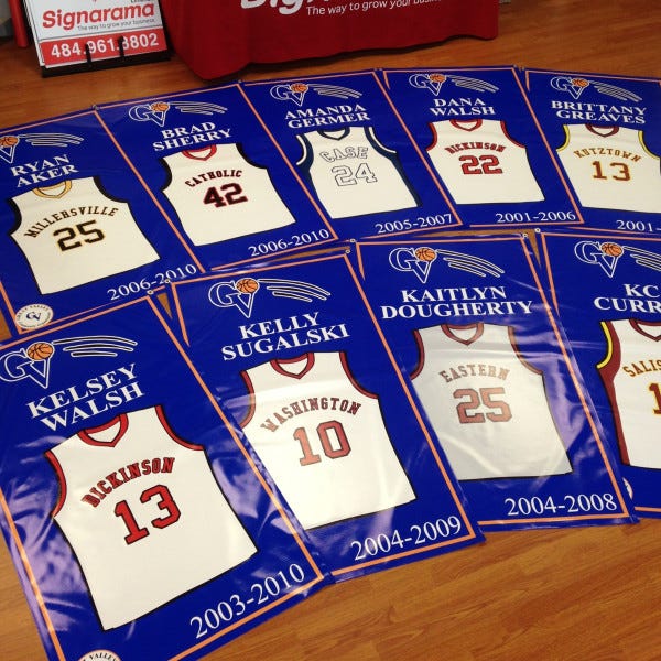 GReat Valley Basketball Banners