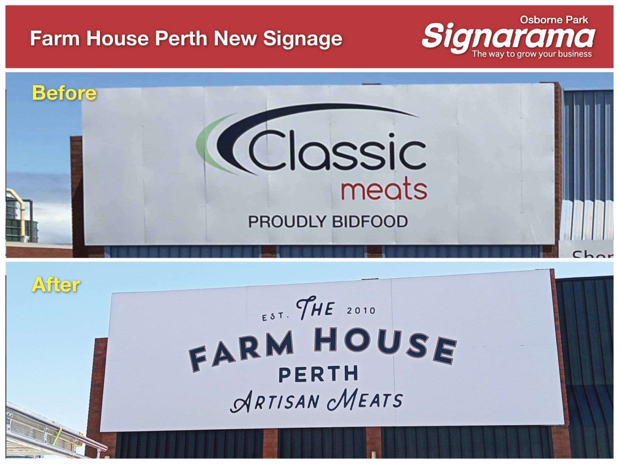 Farm House Perth Signage