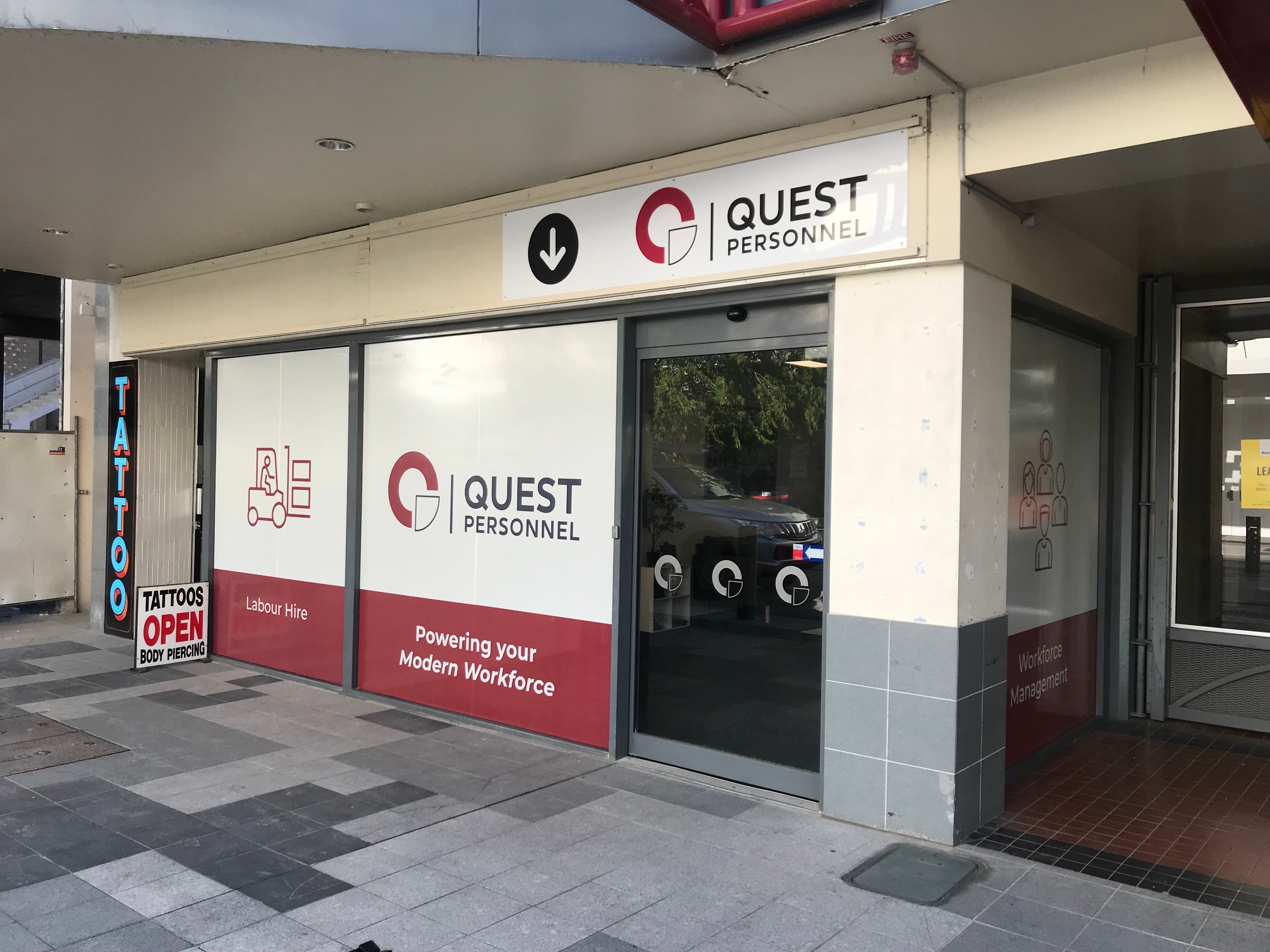 Quest Personnel Shopfront Signage & Window Decals