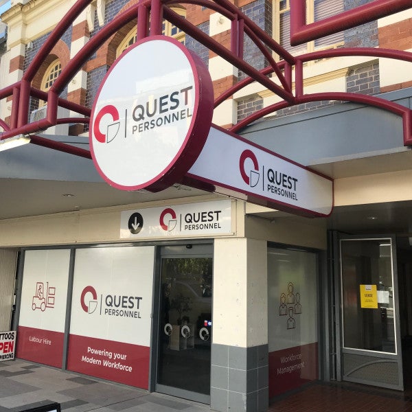 Quest Personnel Shopfront Signage & Window Decals