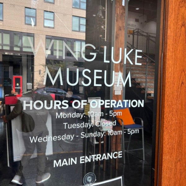 Wing Luke Museum, Seattle rebrands with updated storefront signs.