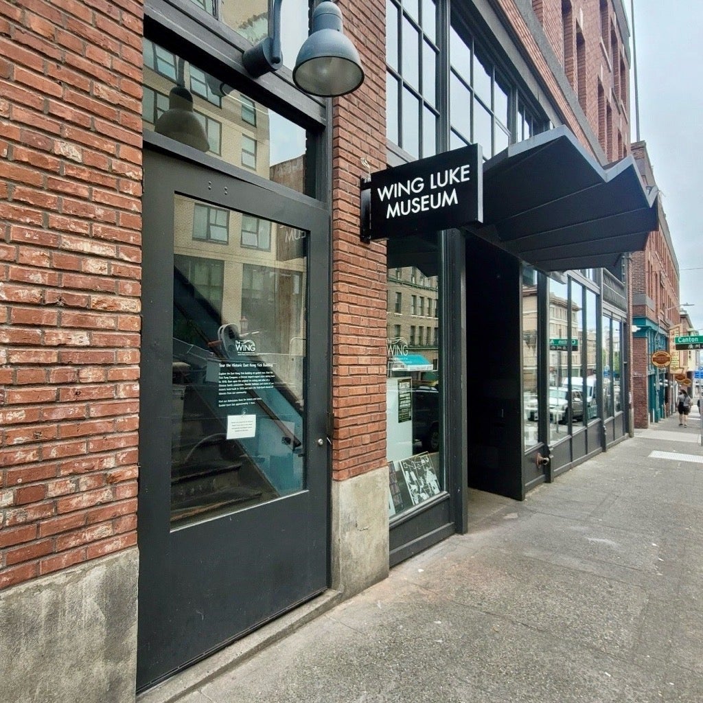 Wing Luke Museum, Seattle rebrands with updated storefront signs.