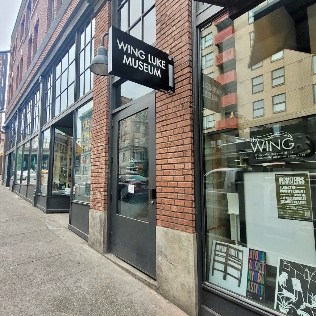 Wing Luke Museum, Seattle rebrands with updated storefront signs.